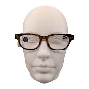 Peepers Clark Focus Tortoise Blue Light Reading Glasses +1.50 2484150 New